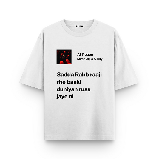 Karan Aujla - At Peace Oversized Tshirt