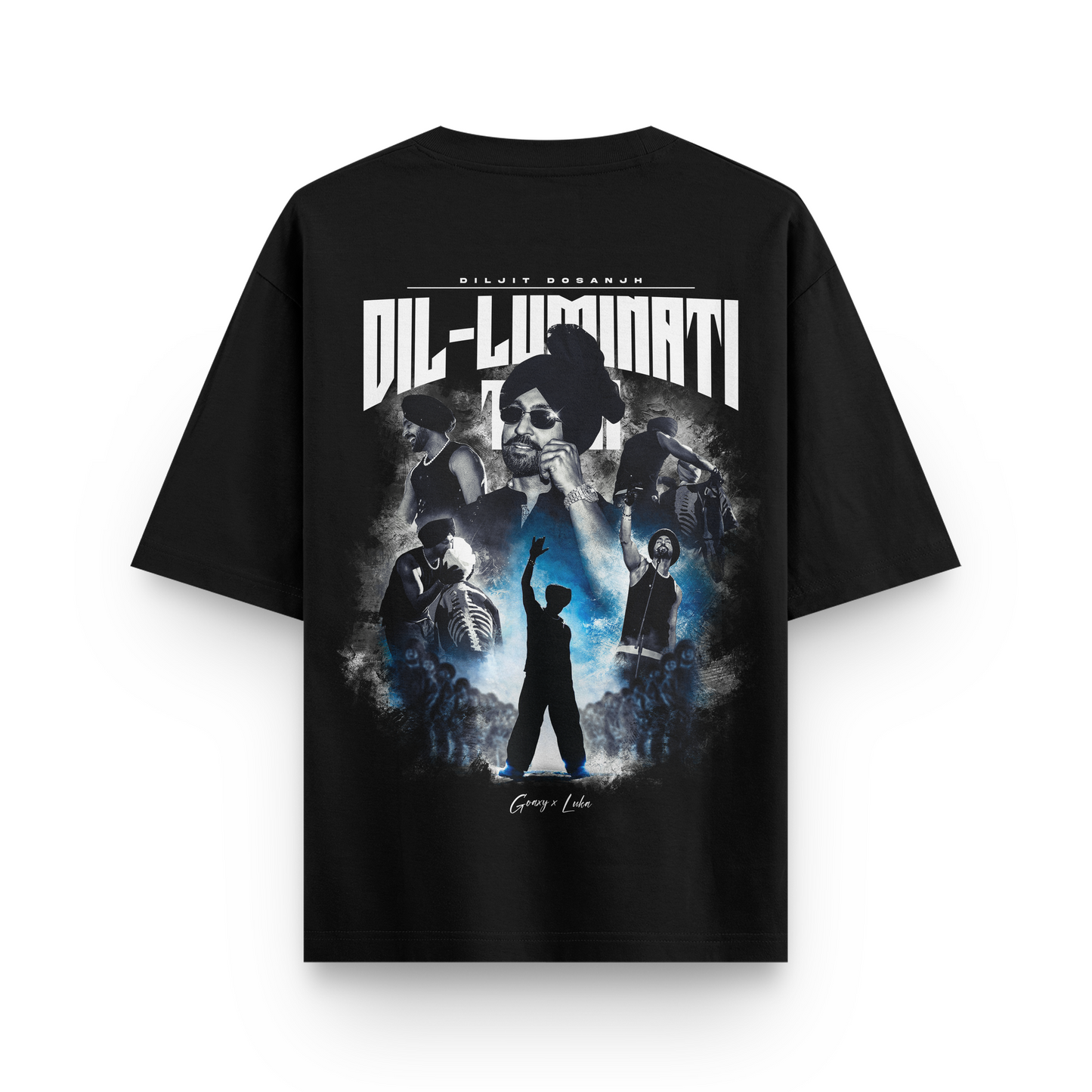 Dil-Luminati Tour Oversized Tshirt X Goaxy