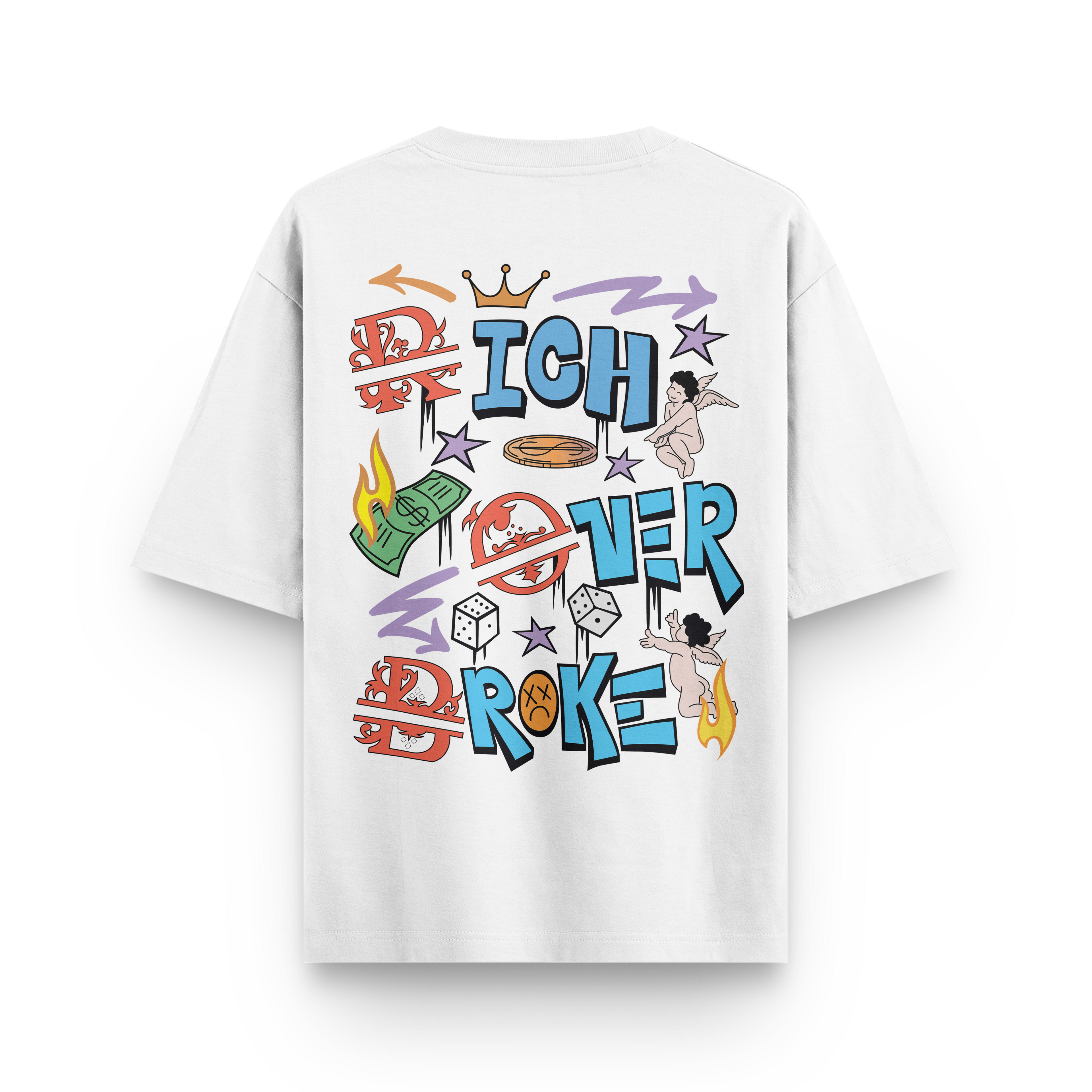 Rich Over Broke Oversized Tshirt