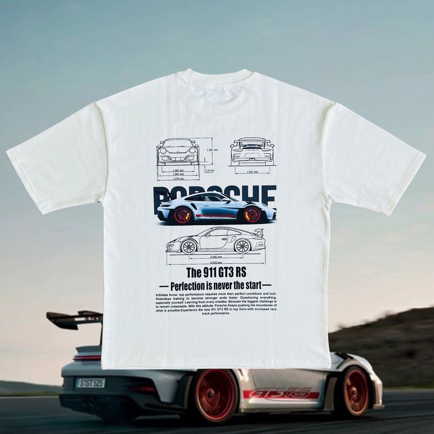 Porsche 911 GT3 RS Oversized Tshirt – Luka Originals