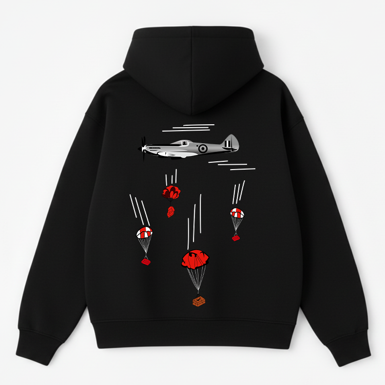 Aircraft Parachute Oversized Hoodie