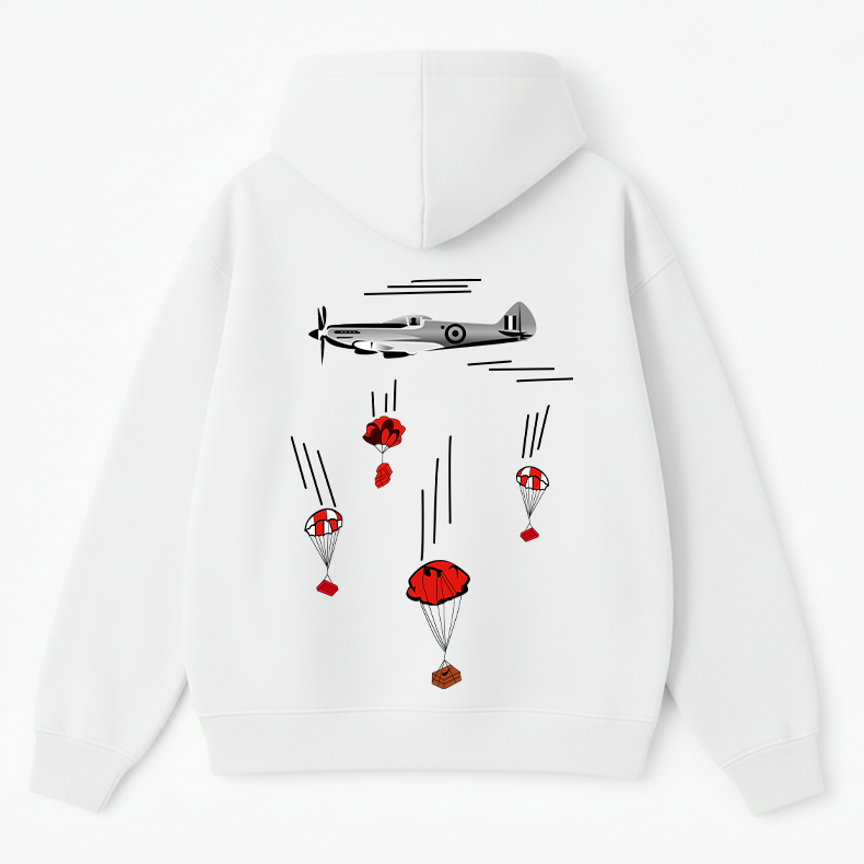 Aircraft Parachute Oversized Hoodie