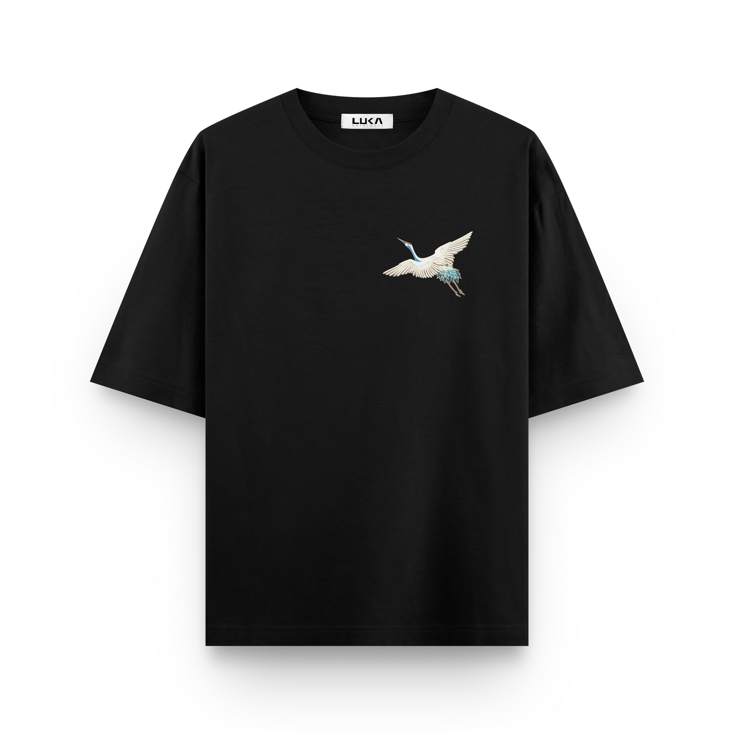 Japanese Crane Oversized Tshirt