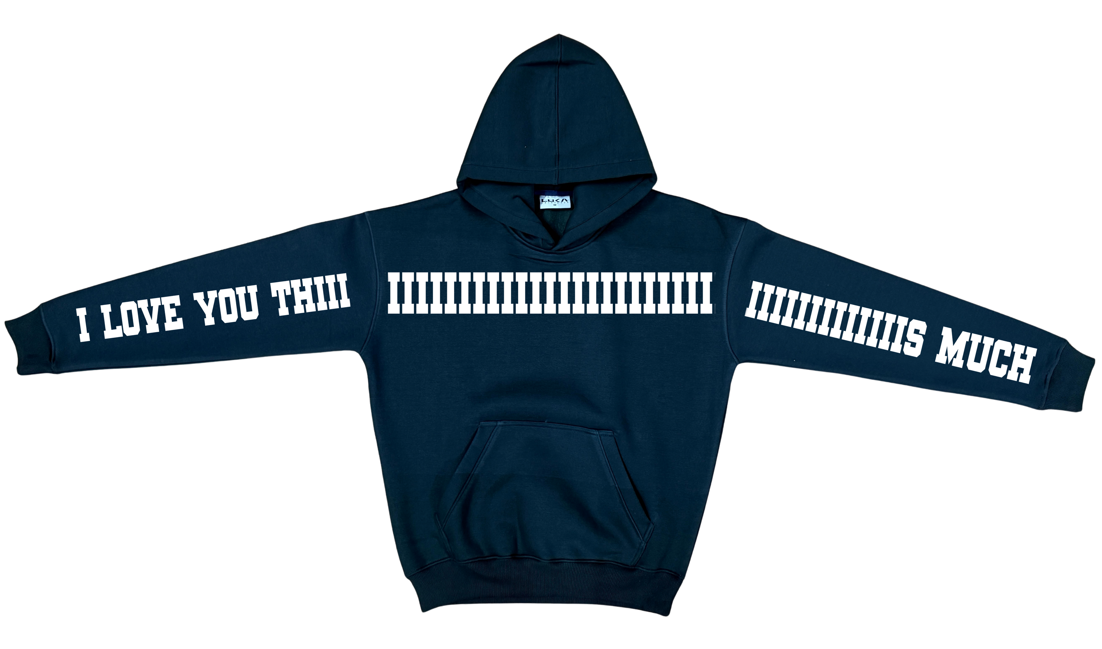 I Love You Oversized Hoodie
