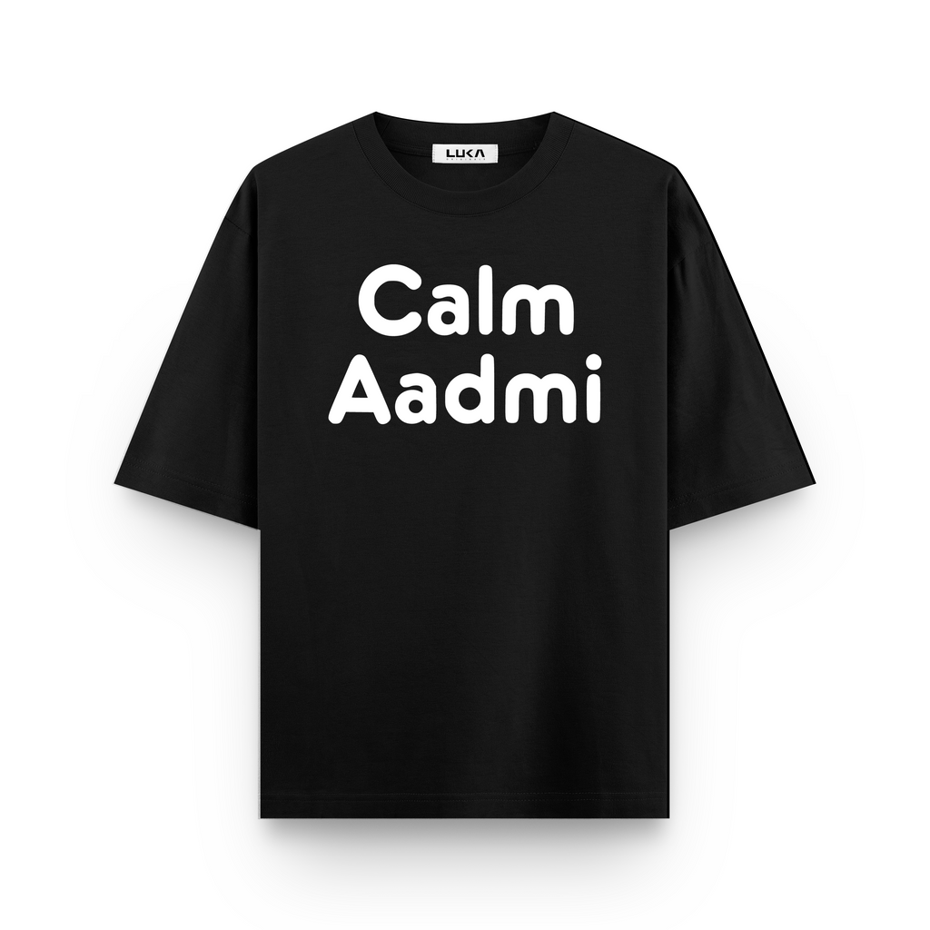 Kaleshi Aurat, Calm Aadmi Oversized Tshirt Combo