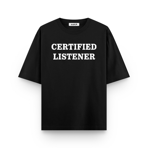 Certified Listner and Yapper Oversized Tshirt Combo
