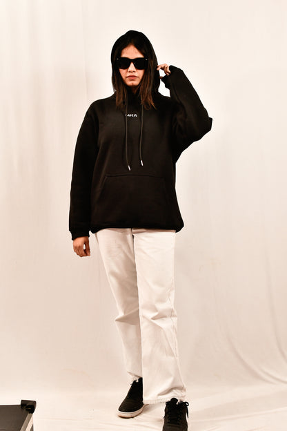 Black Signature Oversized Hoodie - Luka Originals