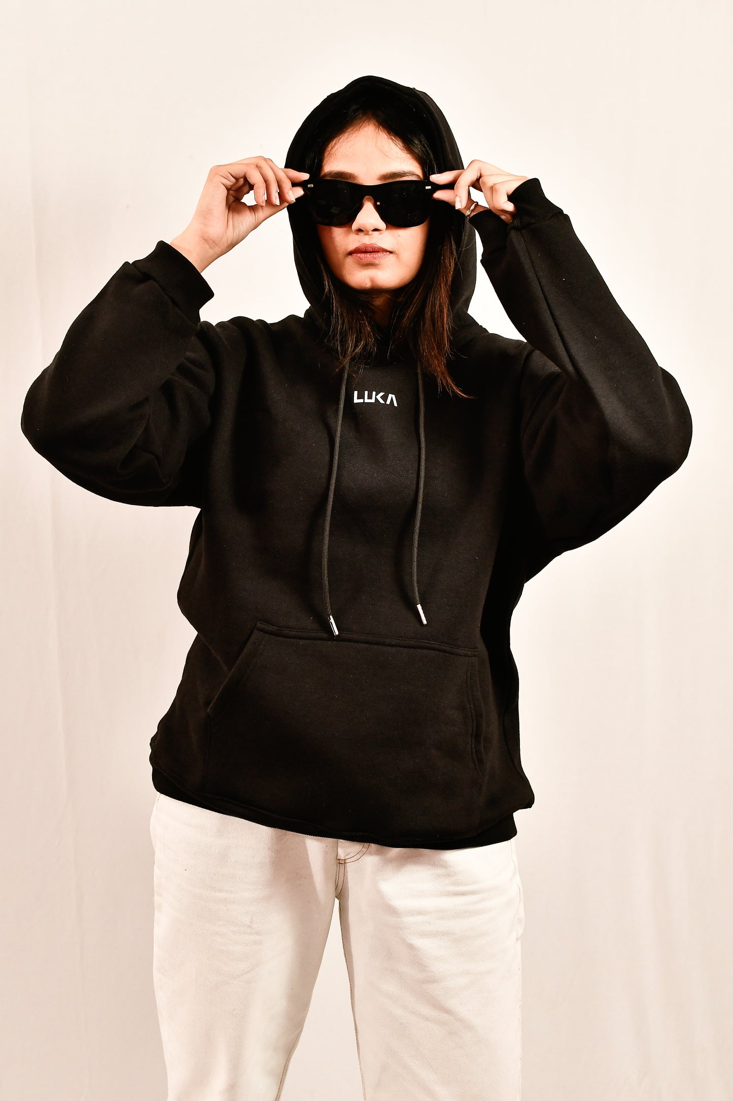 Black Signature Oversized Hoodie - Luka Originals