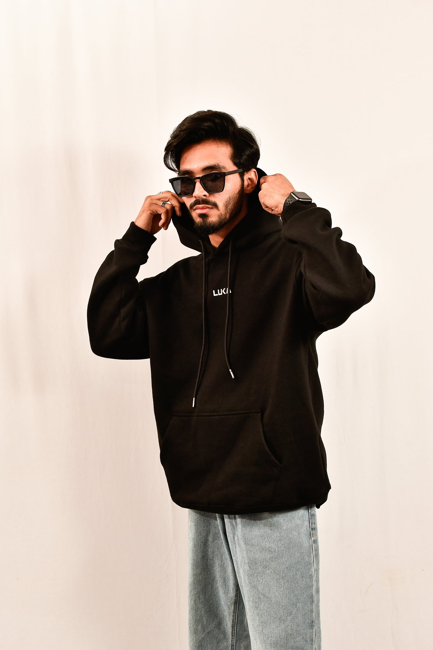 Black Signature Oversized Hoodie - Luka Originals