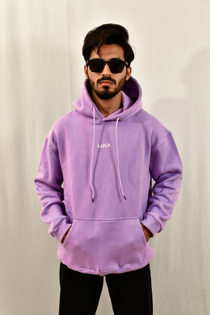 Lavender Signature Oversized Hoodie - Luka Originals