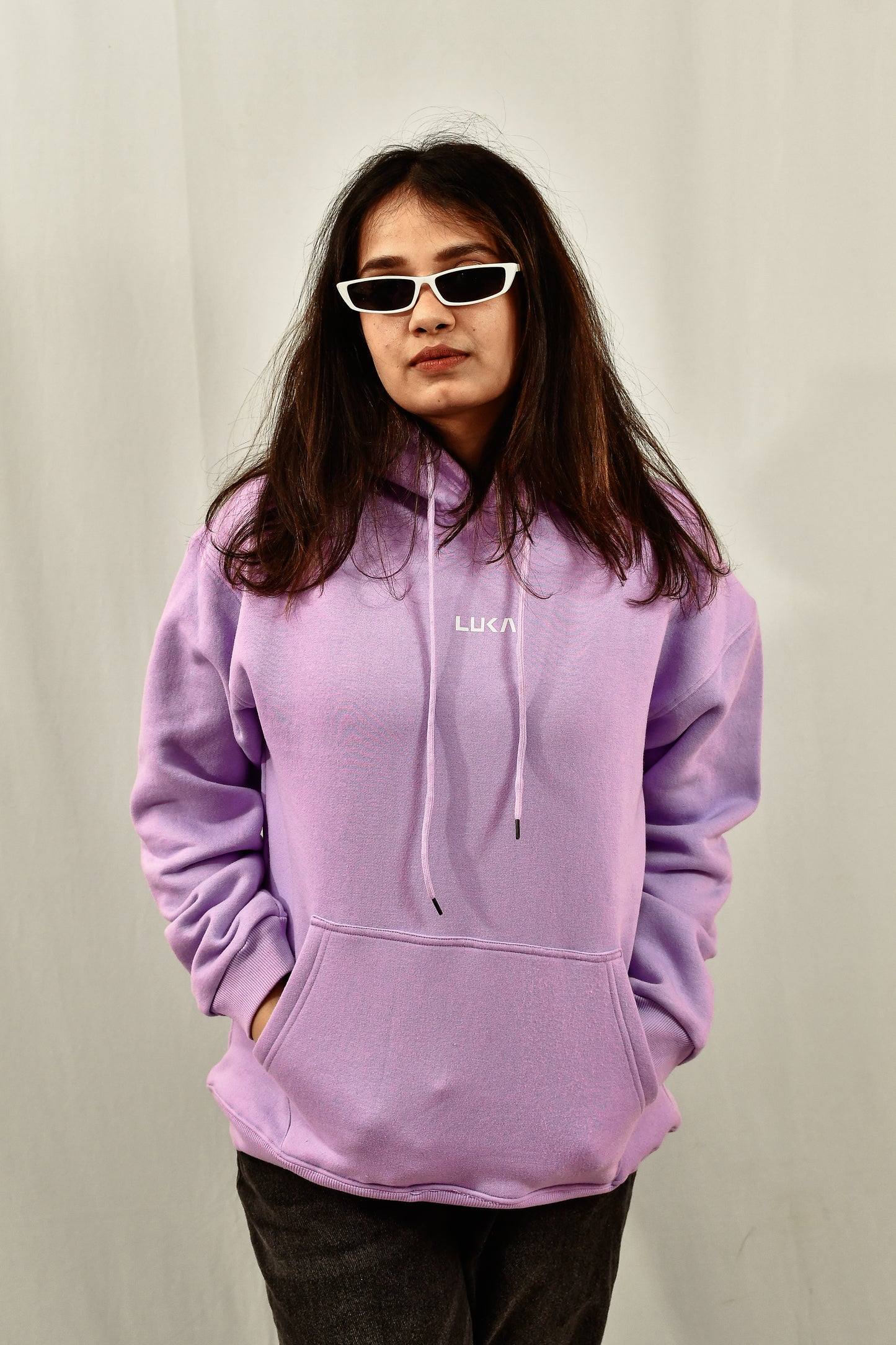 Lavender Signature Oversized Hoodie - Luka Originals