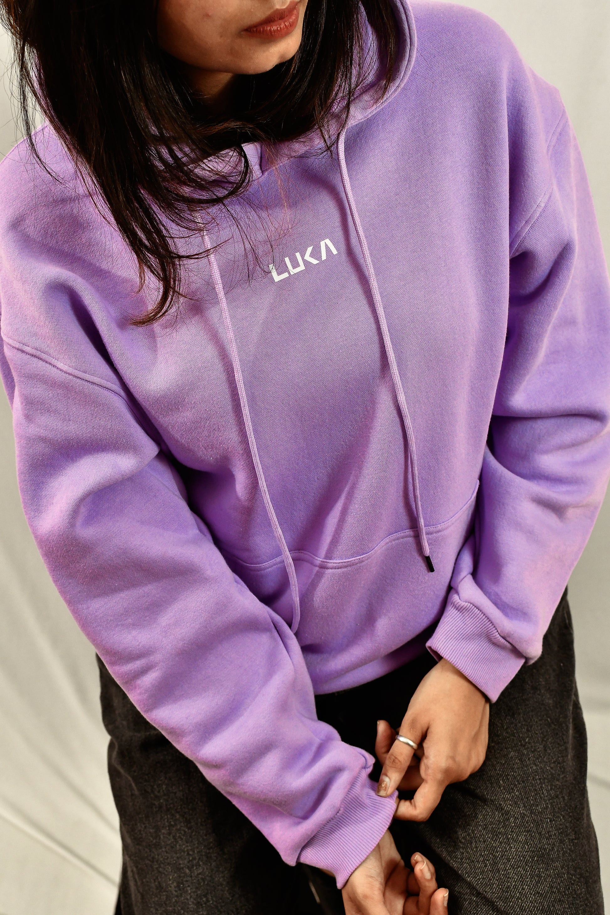 Lavender Signature Oversized Hoodie - Luka Originals