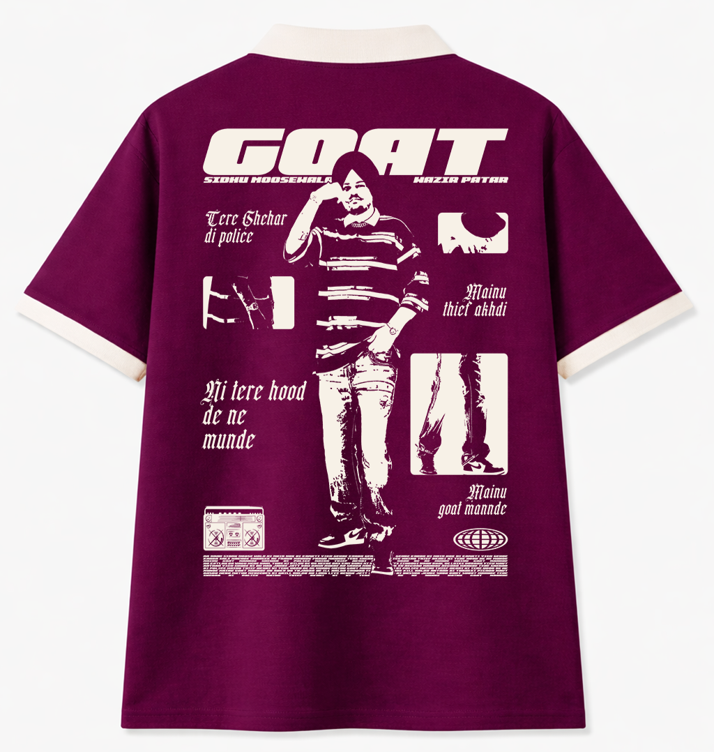 Sidhu Moosewala - GOAT Oversized Polo