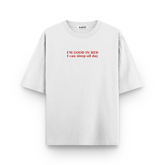 Good In Bed Oversized Tshirt