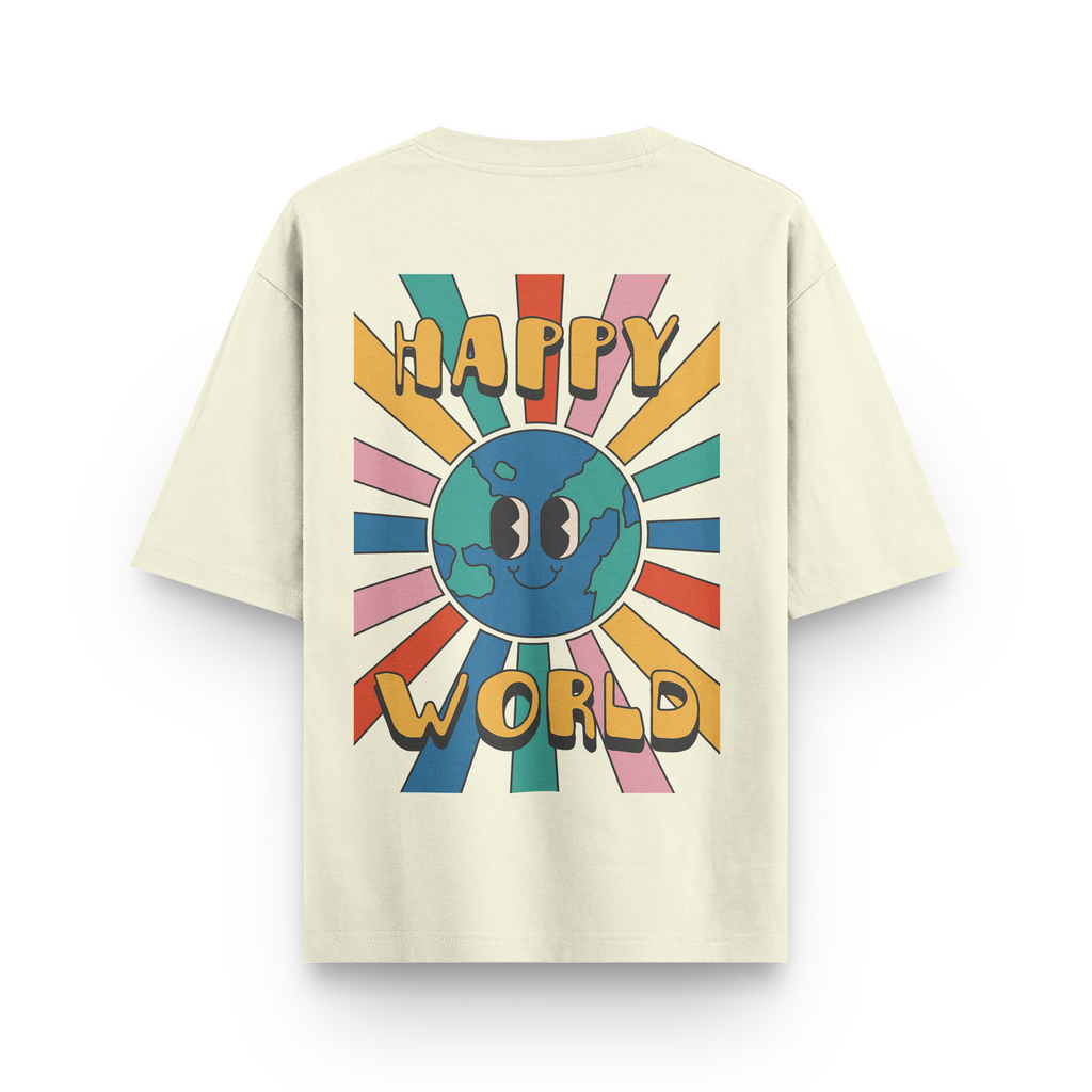Happy World Oversized Tshirt