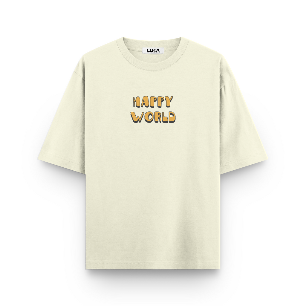 Happy World Oversized Tshirt