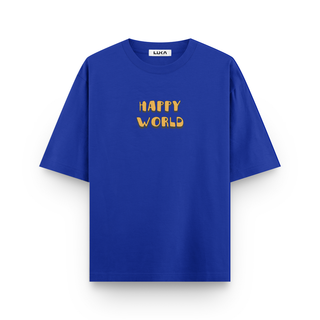 Happy World Oversized Tshirt