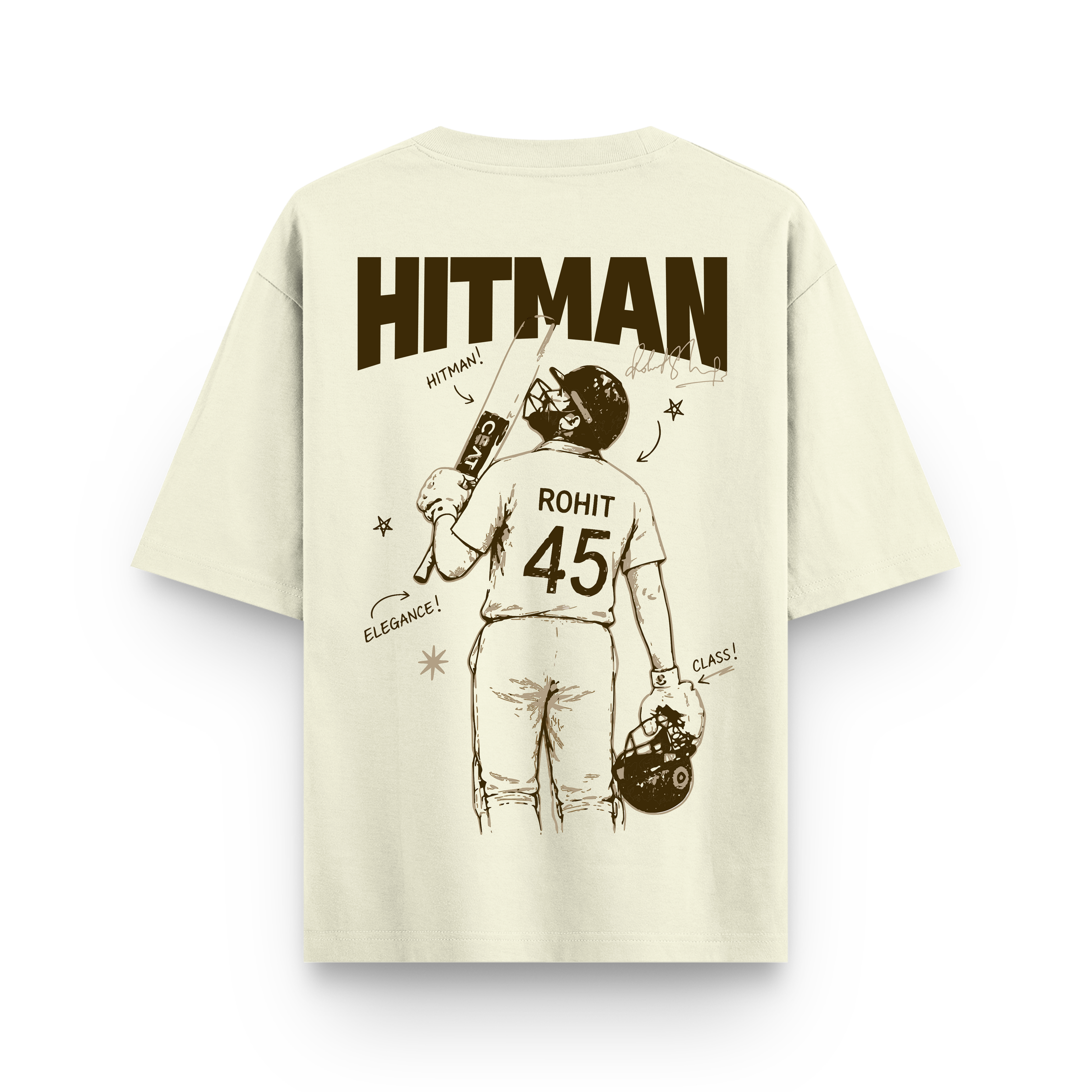 Rohit Sharma Hitman Oversized Tshirt