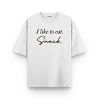 I Like To Eat Snack Oversized Tshirt Combo