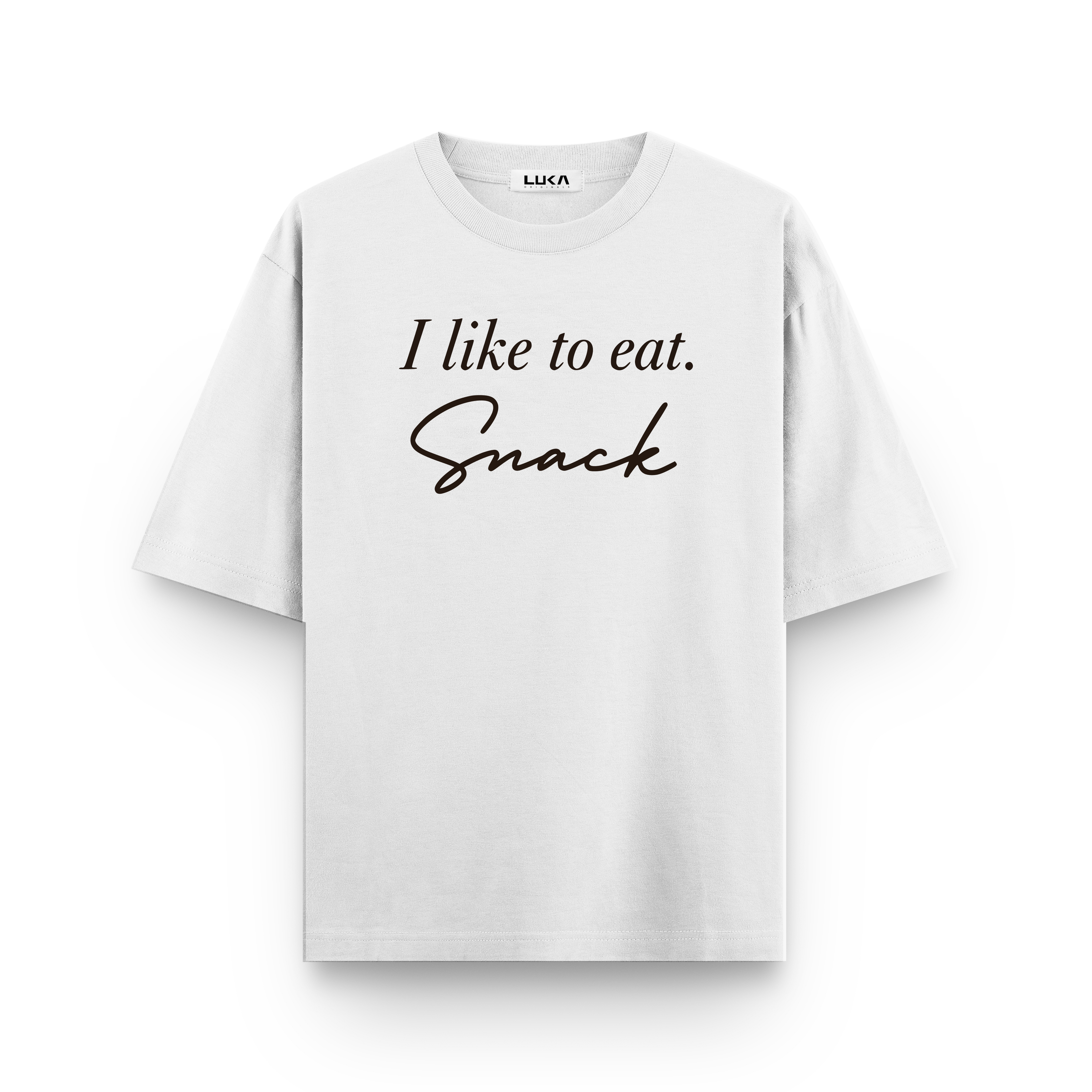 I Like To Eat Snack Oversized Tshirt Combo