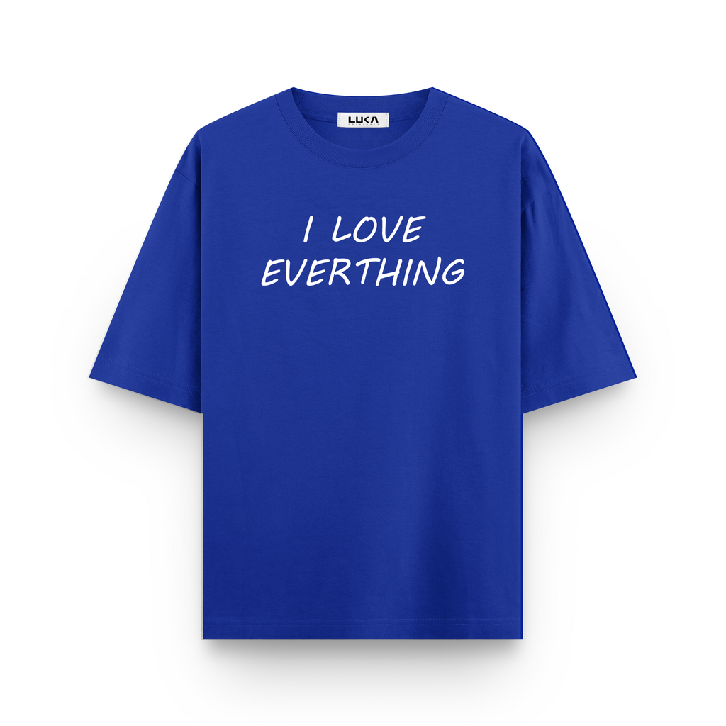 I Love Everything Oversized Tshirt Combo