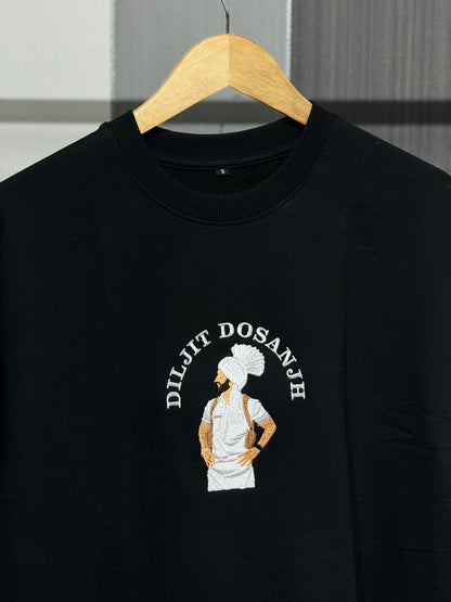 Diljit Dosanjh Embroidered Oversized Tshirt