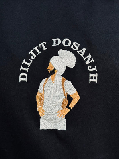 Diljit Dosanjh Embroidered Oversized Tshirt