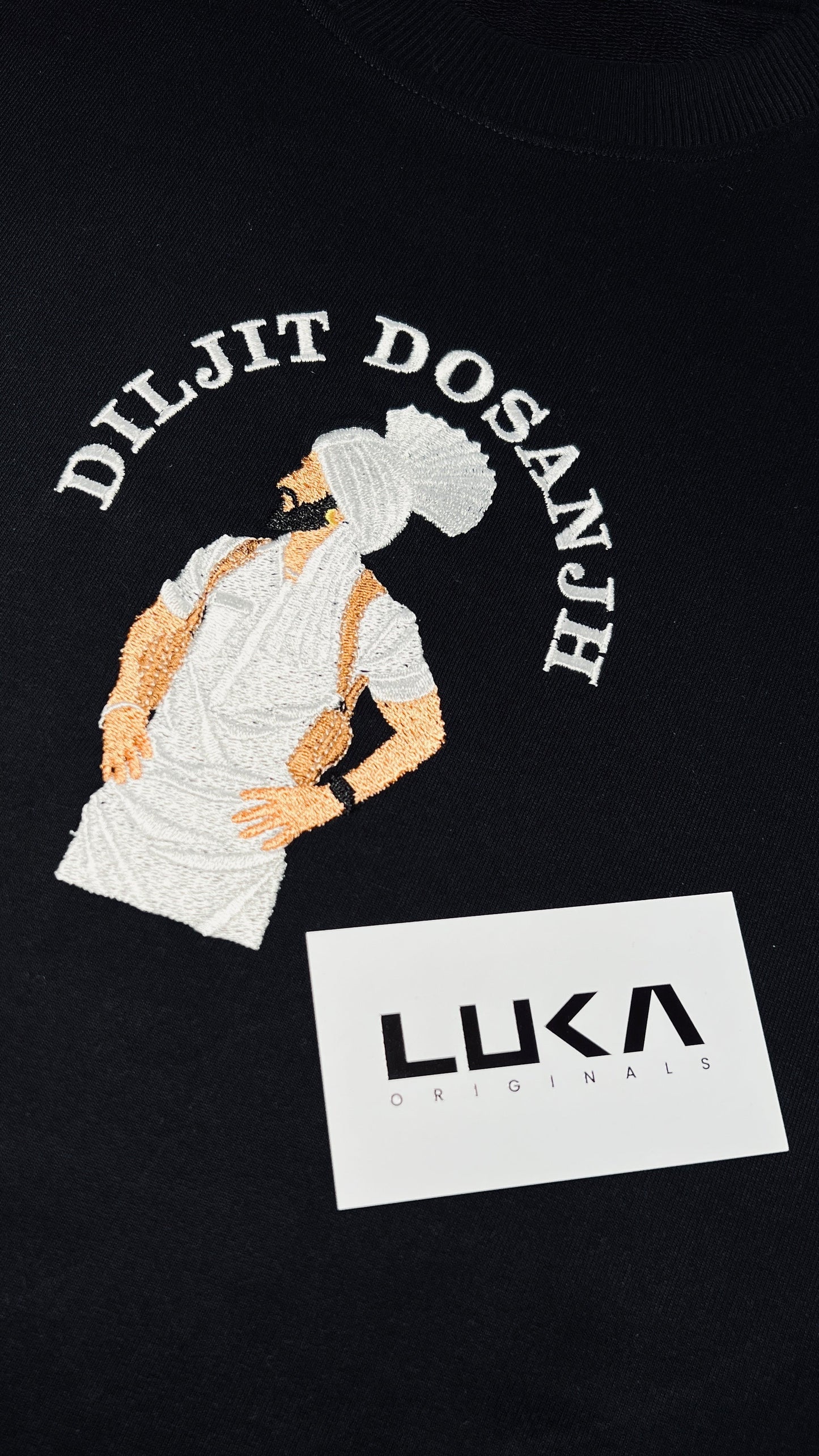 Diljit Dosanjh Embroidered Oversized Tshirt