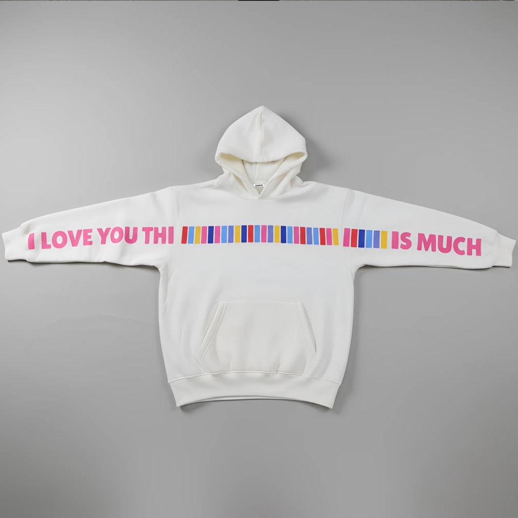 I Love You Oversized Hoodie