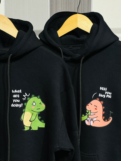 Cute Dino Oversized Hoodie’s