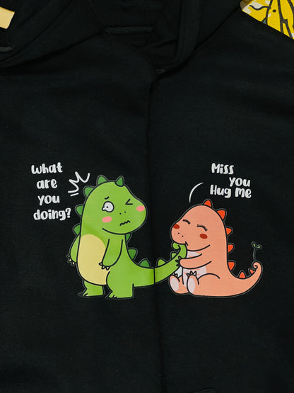 Cute Dino Oversized Hoodie’s