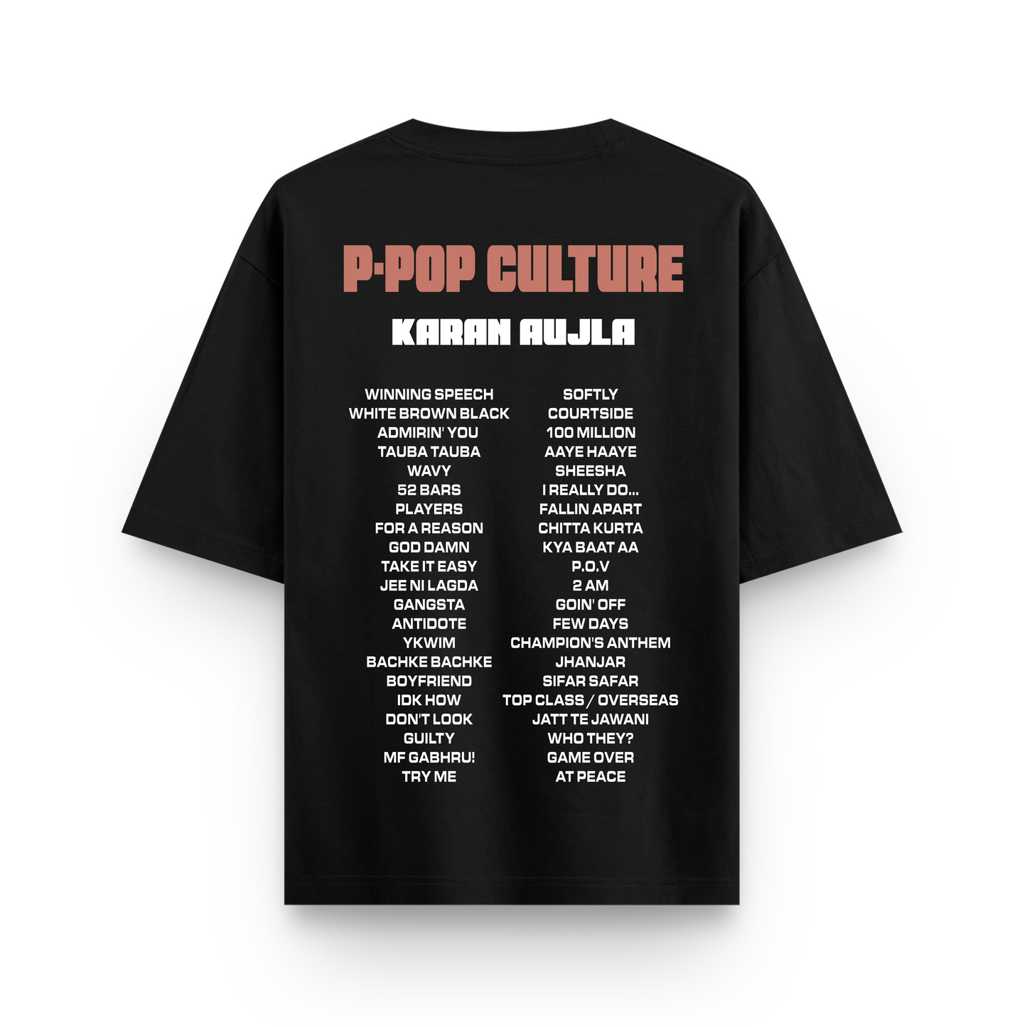 Karan Aujla - Songs Oversized Tshirt