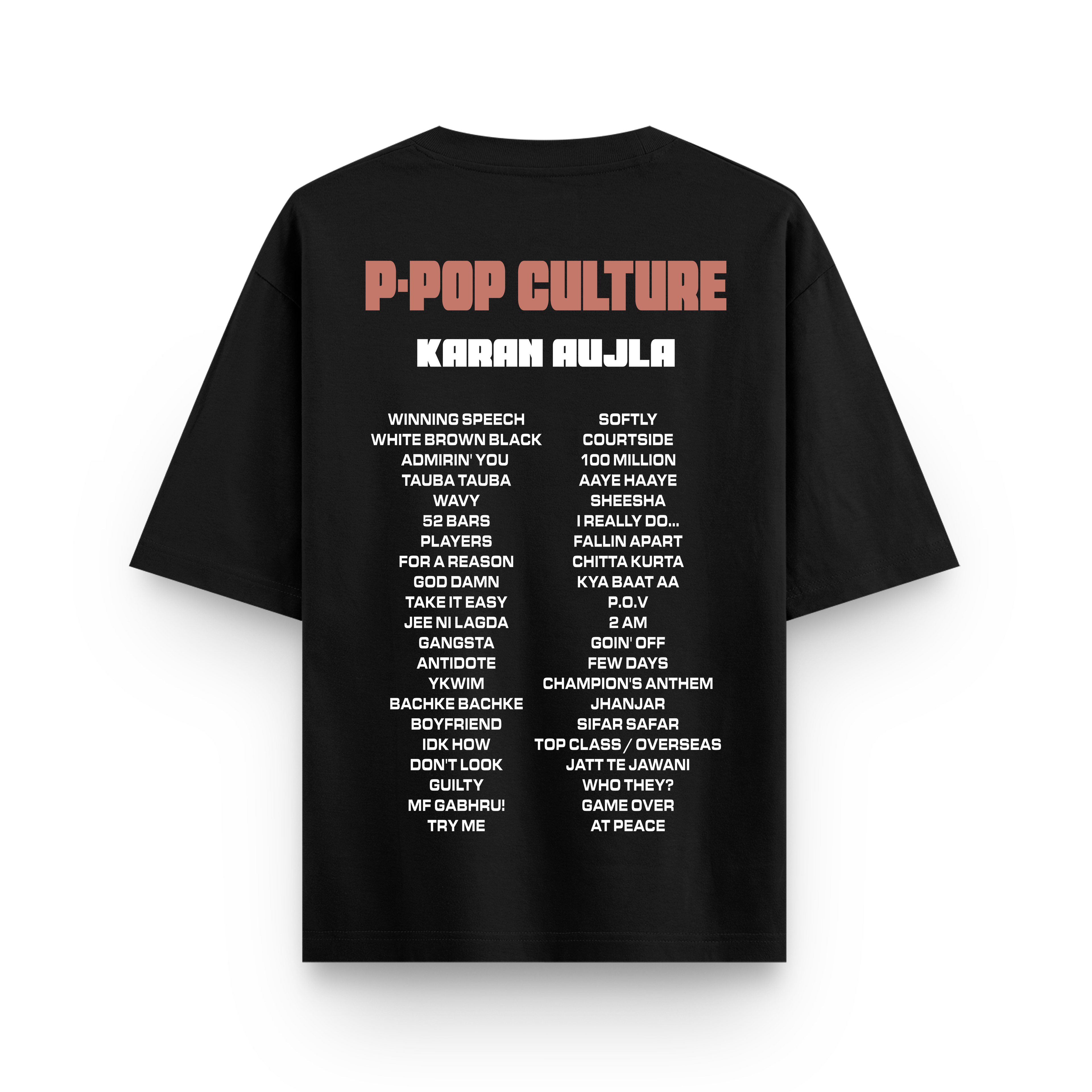 Karan Aujla - Songs Oversized Tshirt