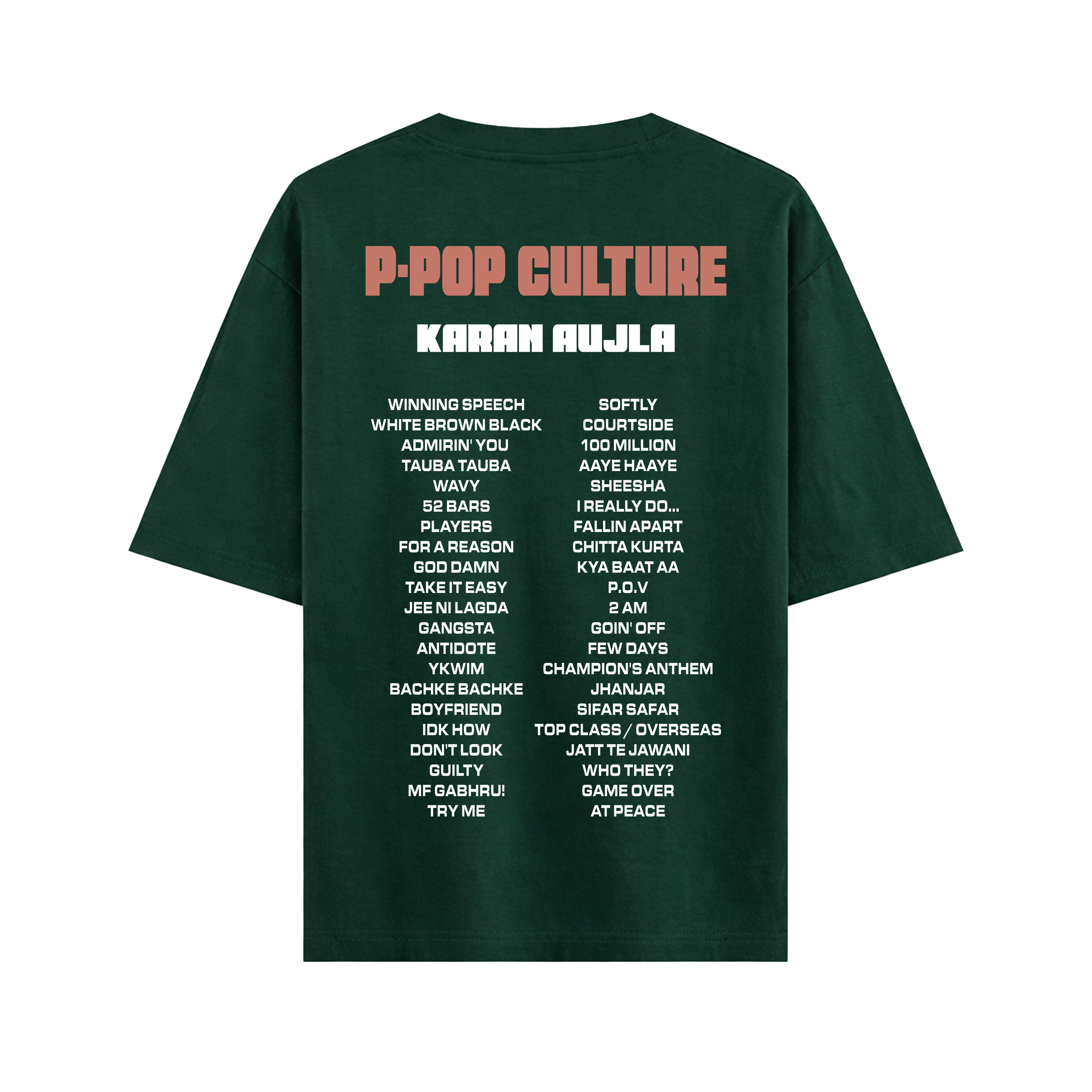 Karan Aujla - Songs Oversized Tshirt