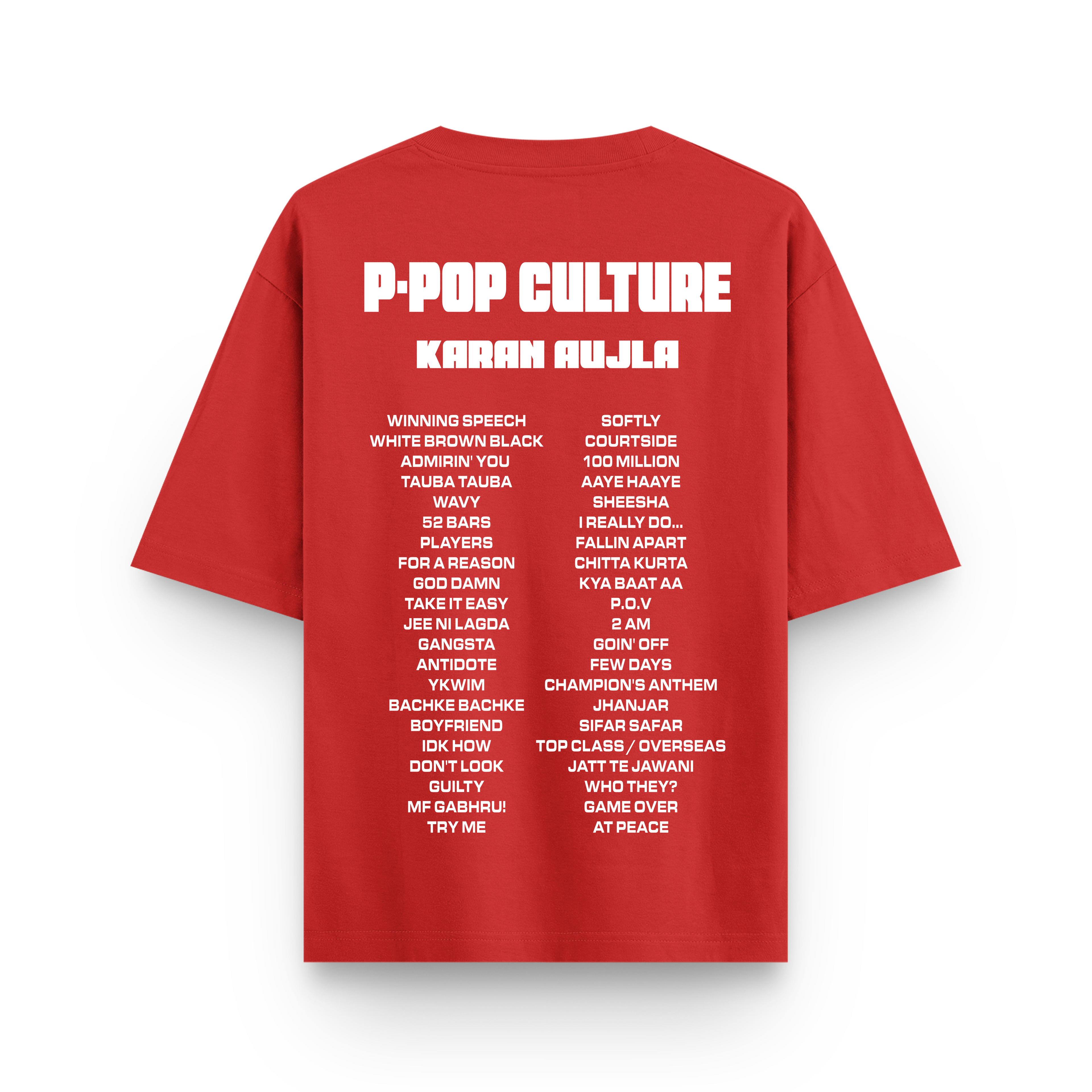 Karan Aujla - Songs Oversized Tshirt
