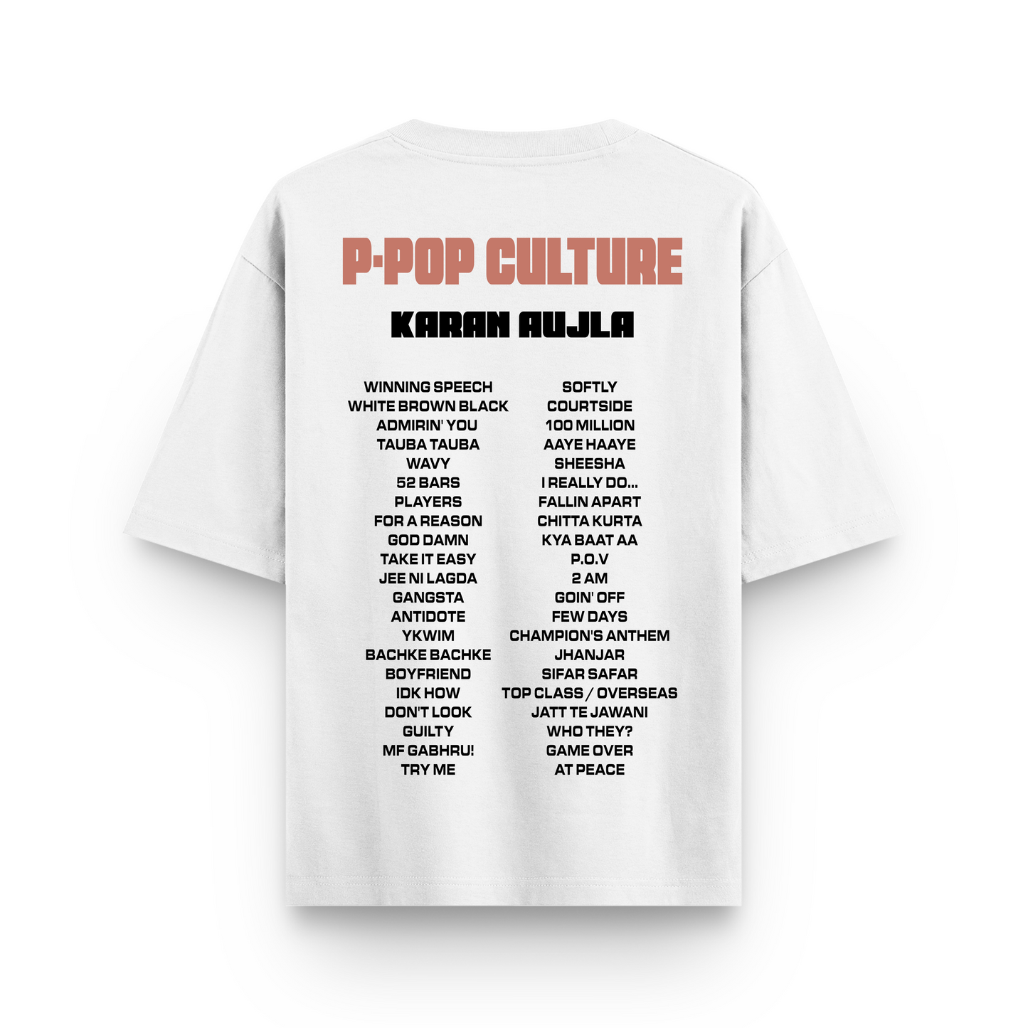 Karan Aujla - Songs Oversized Tshirt