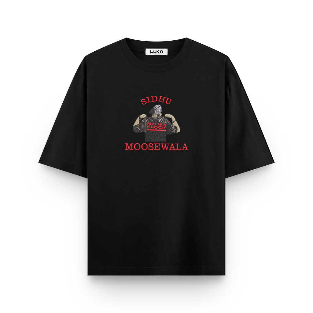 Sidhu Moosewala - Malwa Block Oversized T-shirt