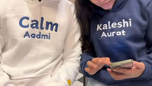 Calm Aadmi, Kaleshi Aurat Hoodie Combo