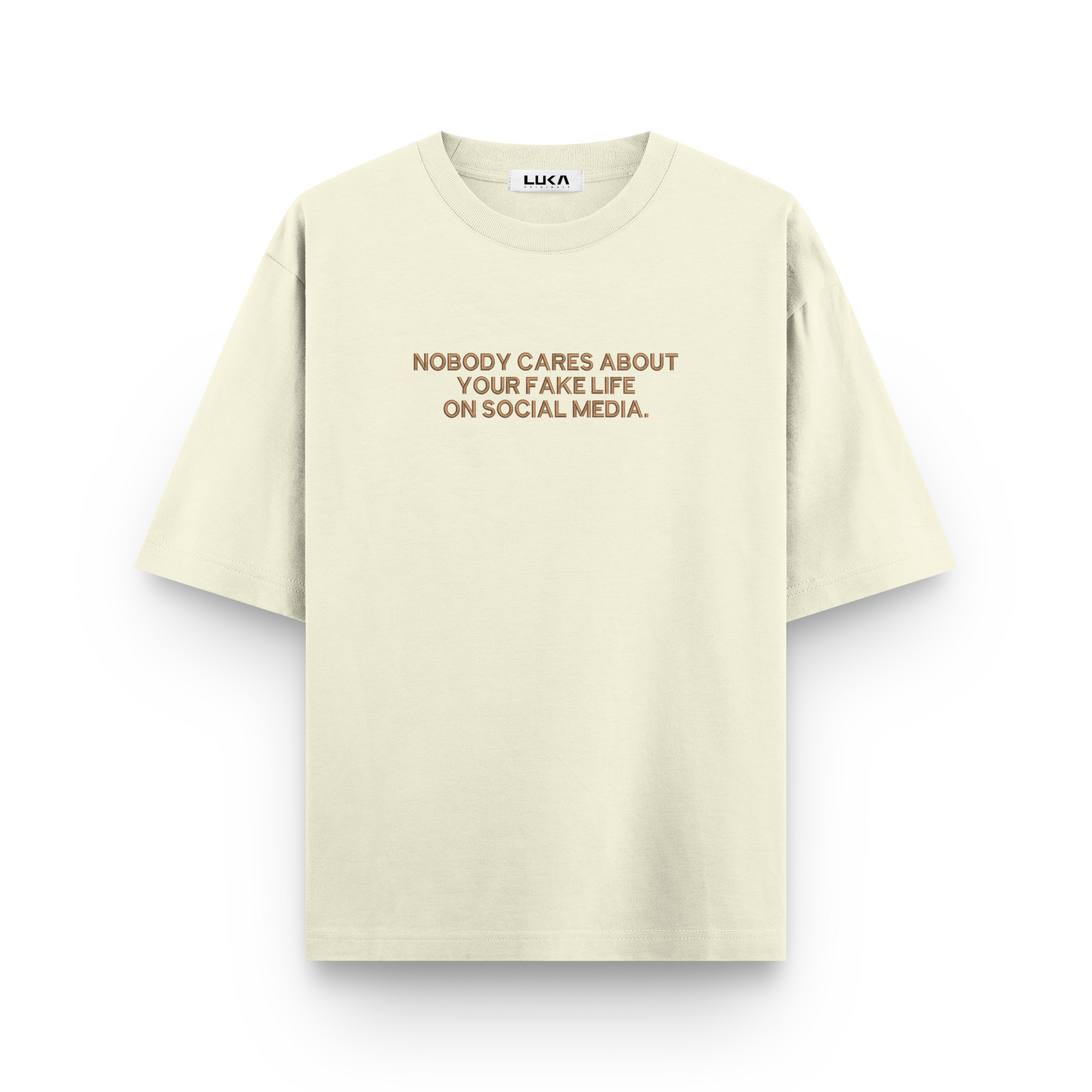 Fake life on social media Oversized Tshirt