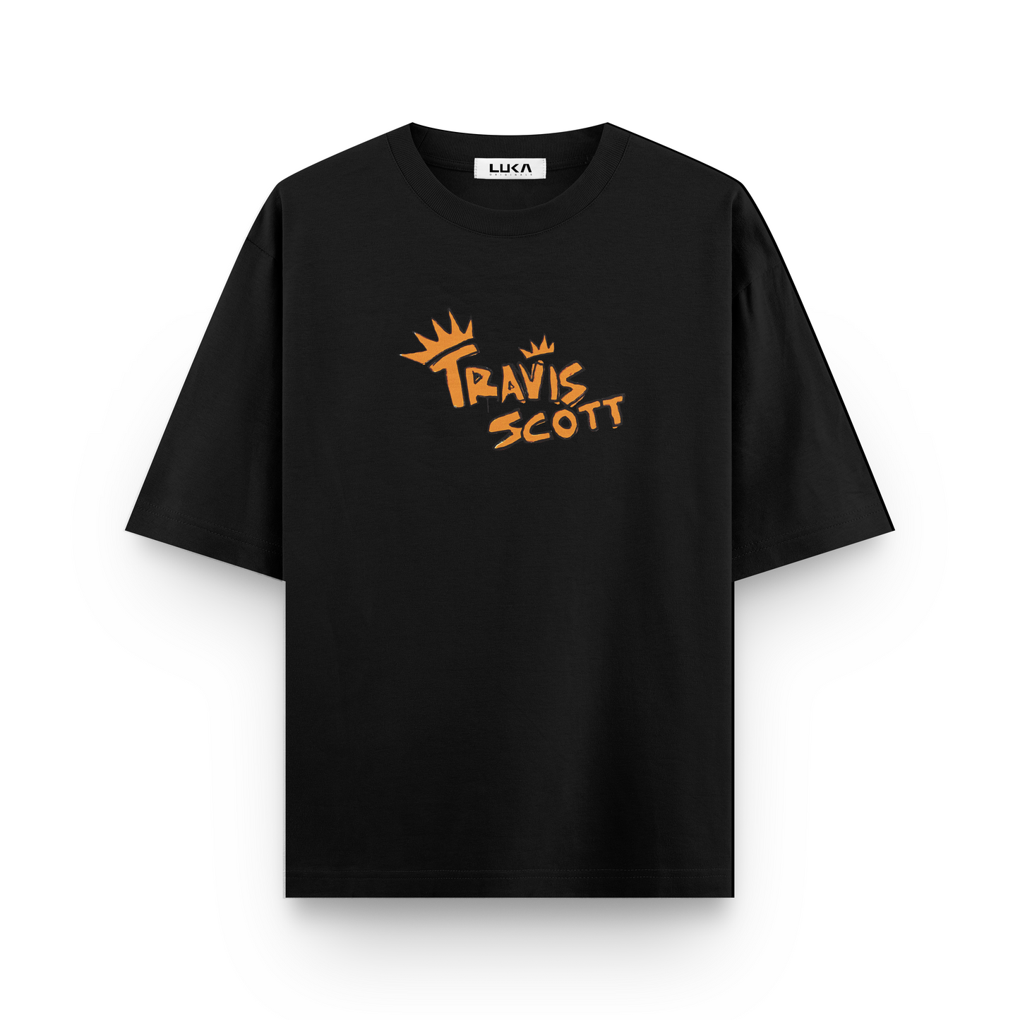 Travis Scott - Orange Crown Oversized Tshirt