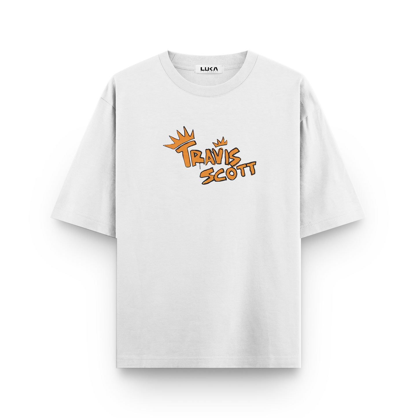 Travis Scott - Orange Crown Oversized Tshirt