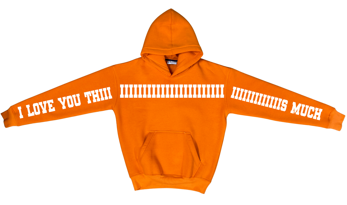 I Love You Oversized Hoodie