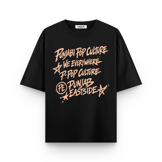 Punjabi POP Culture Oversized Tshirt