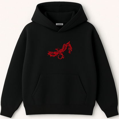Red Pheonix Oversized Hoodie