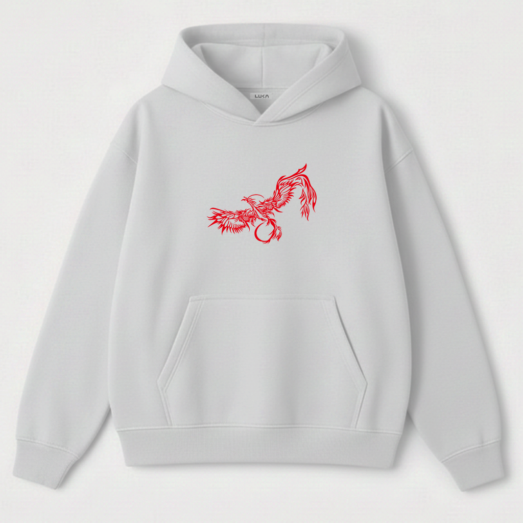 Red Pheonix Oversized Hoodie