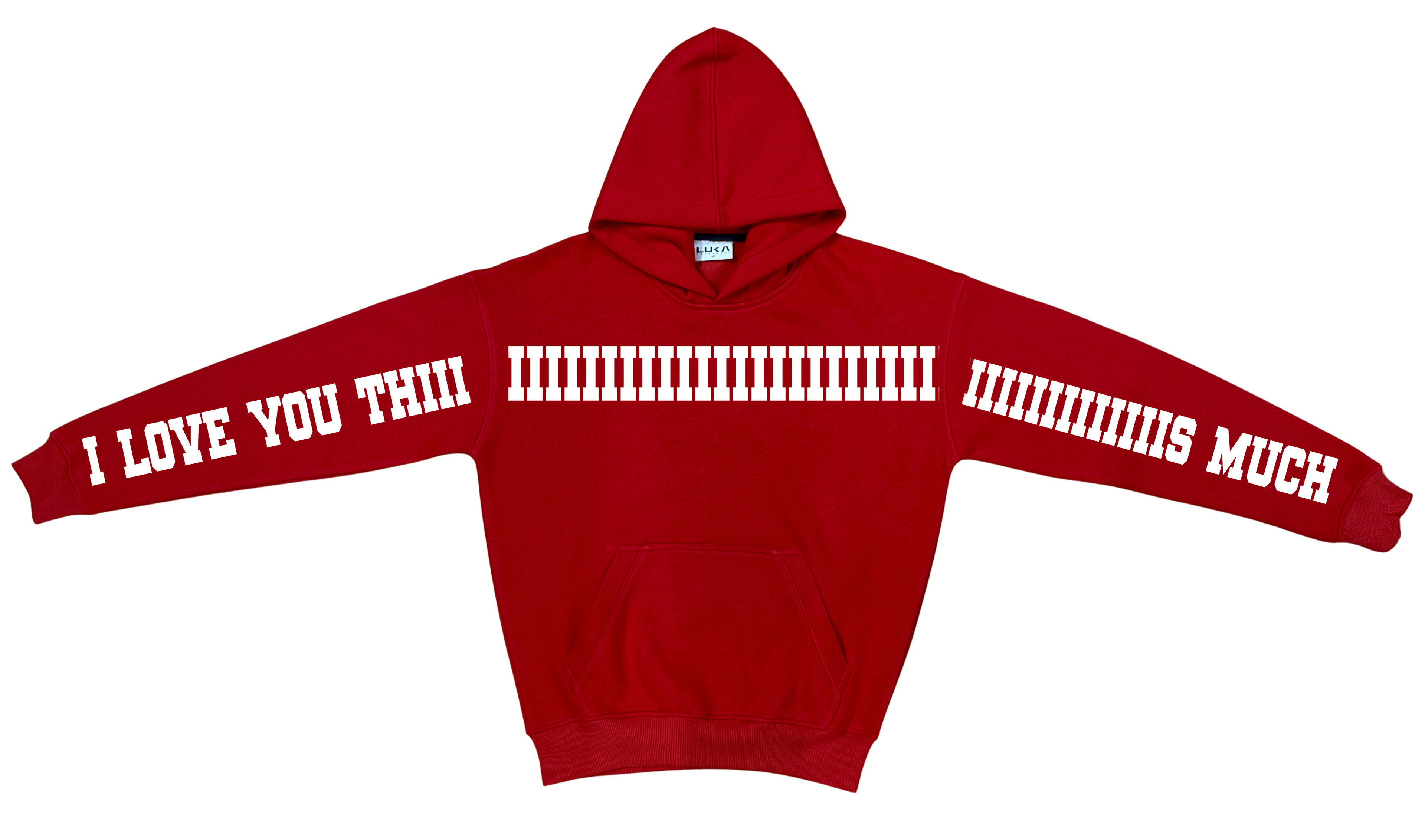 I Love You Oversized Hoodie