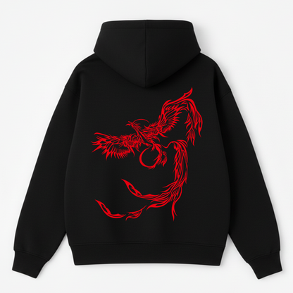 Red Pheonix Oversized Hoodie