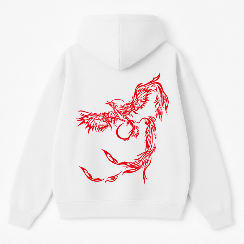 Red Pheonix Oversized Hoodie