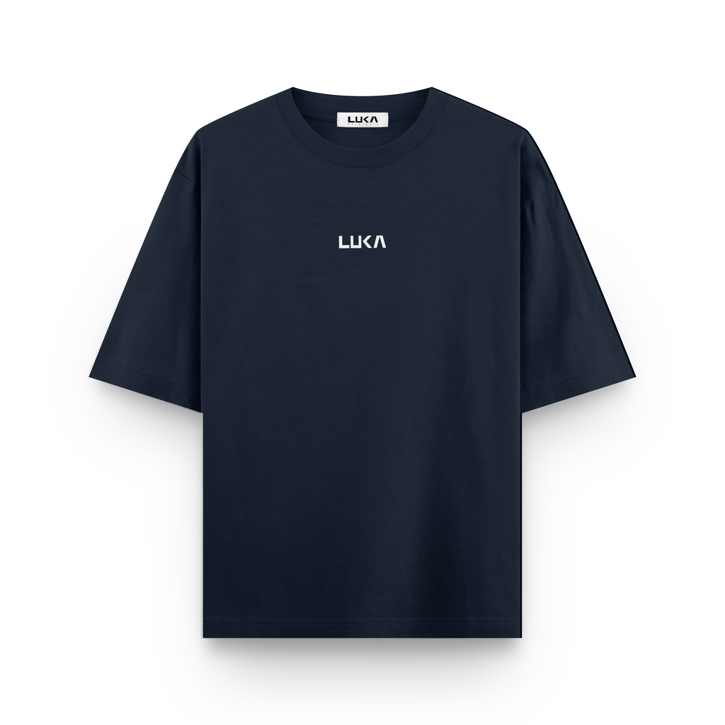 Signature Navy Blue Oversized Tshirt