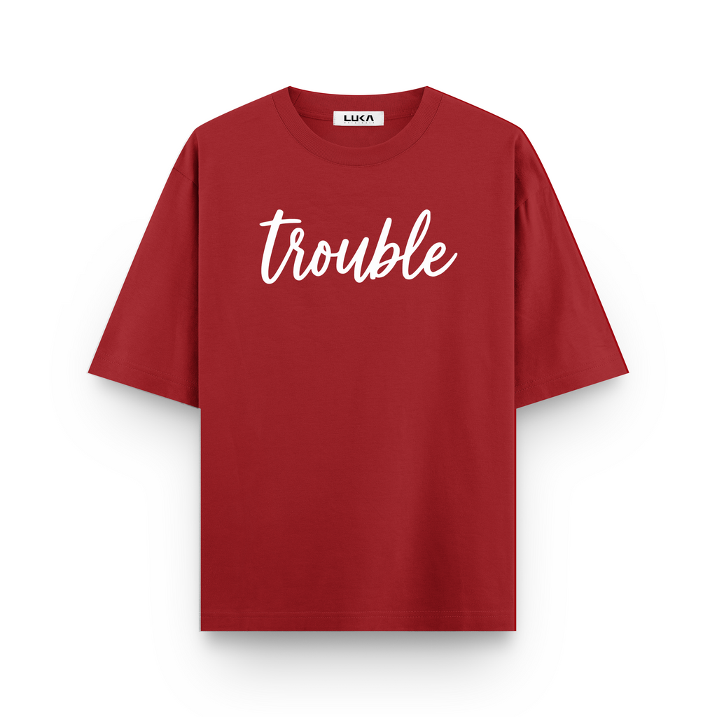 Nobody Loves Trouble As Much As I Do Oversized Tshirt Combo